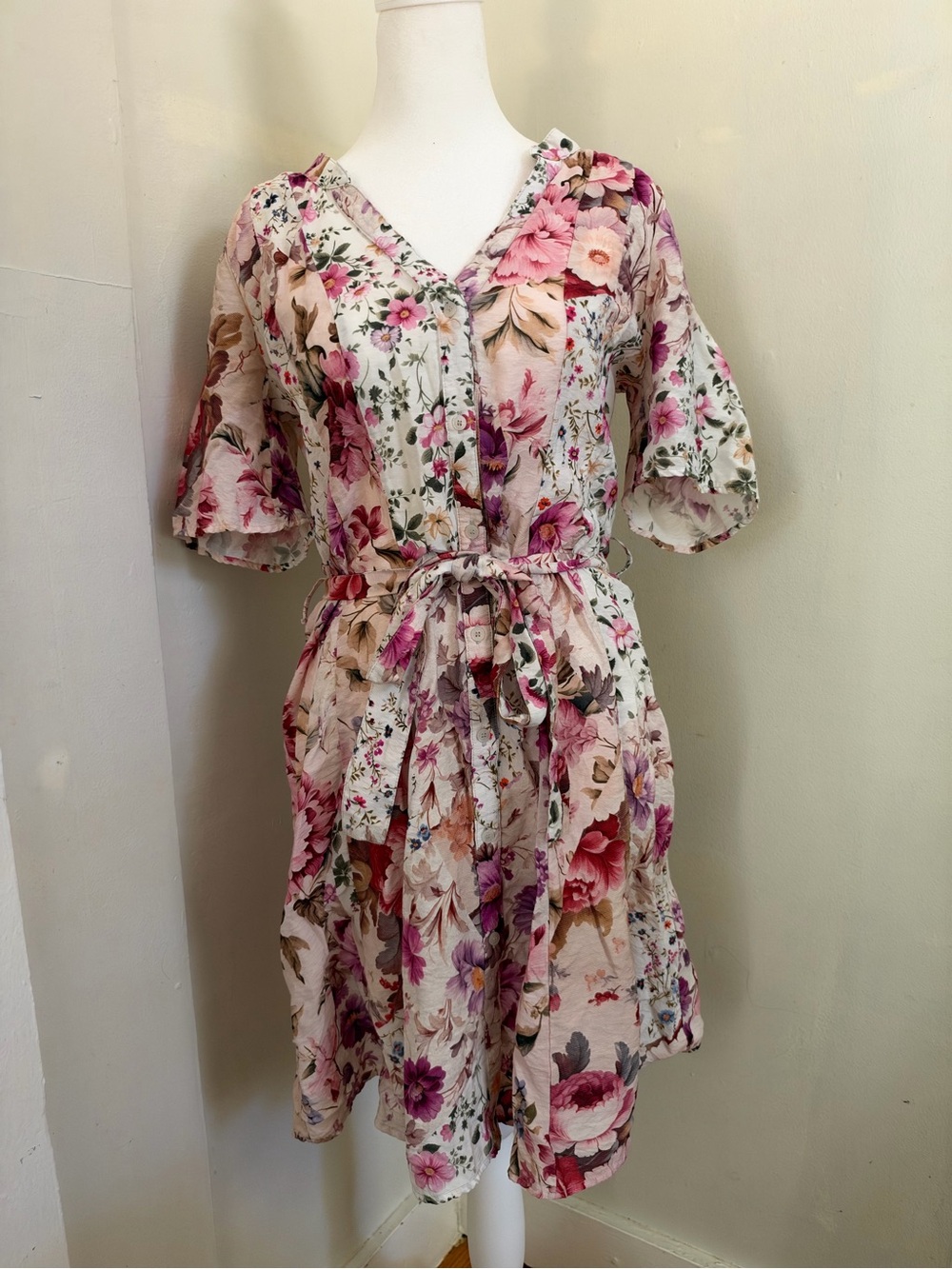 Desigual Short Floral Dress Size Small